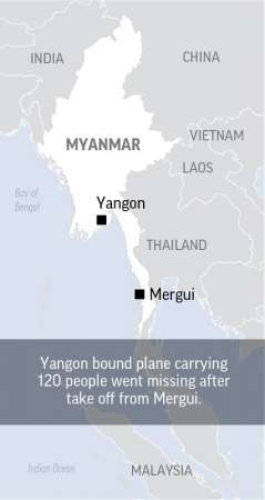 В Мьянме над Андаманским морем 7 июня потерпел крушение военный самолет Shaanxi Y-8 со 104 пассажирами