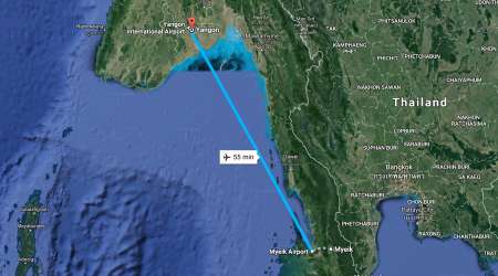 В Мьянме над Андаманским морем 7 июня потерпел крушение военный самолет Shaanxi Y-8 со 104 пассажирами
