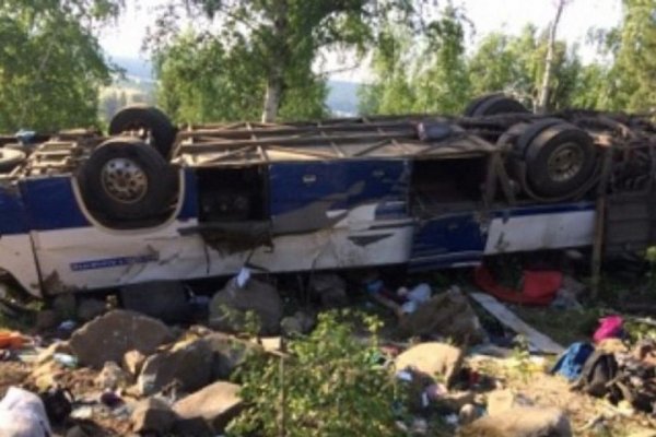 В Забайкалье число жертв ДТП с автобусом увеличилось до 14 человек