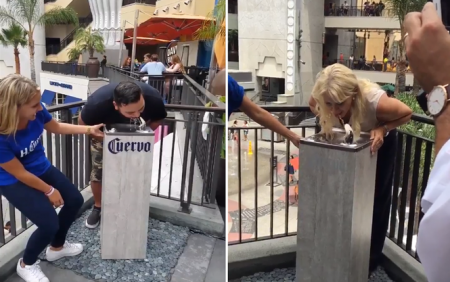 В Лос-Анджелесе установили питьевые фонтанчики с текилой вместо воды. ФОТО, ВИДЕО