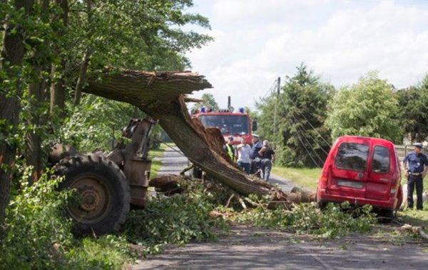 В Польше пять человек умерли из-за урагана с грозой