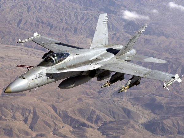 В Испании произошло крушение истребителя F-18