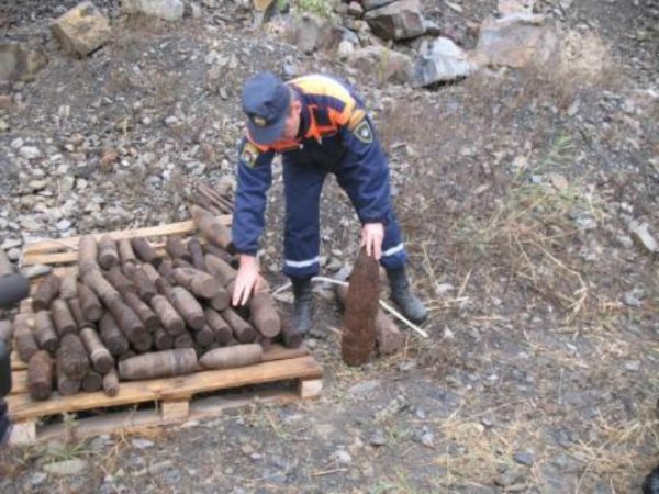 В двух городах Ростовской области обнаружены боеприпасы, датированные периодом войны