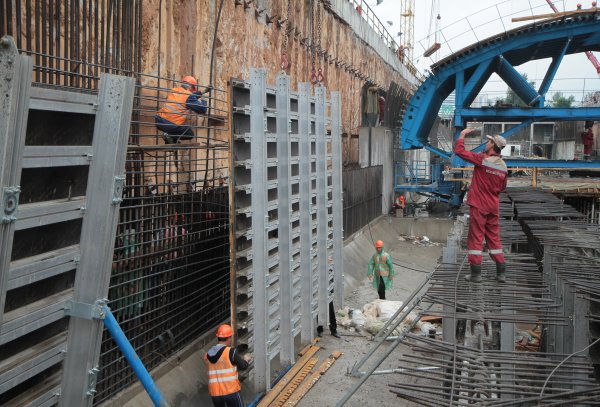 В Москве произошёл обвал грунта при строительстве метро