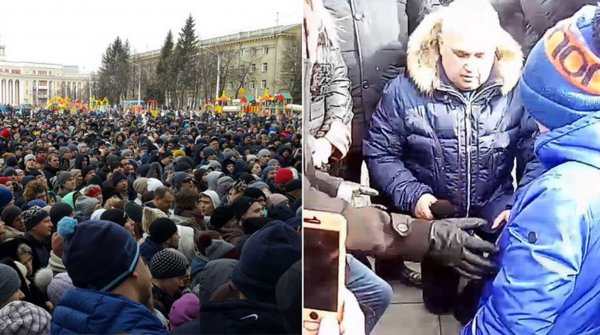 Вице-губернатор Кузбасса встал перед жителями Кемерово на колени
